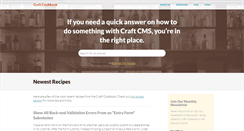 Desktop Screenshot of craftcookbook.net