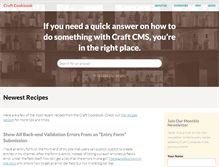 Tablet Screenshot of craftcookbook.net